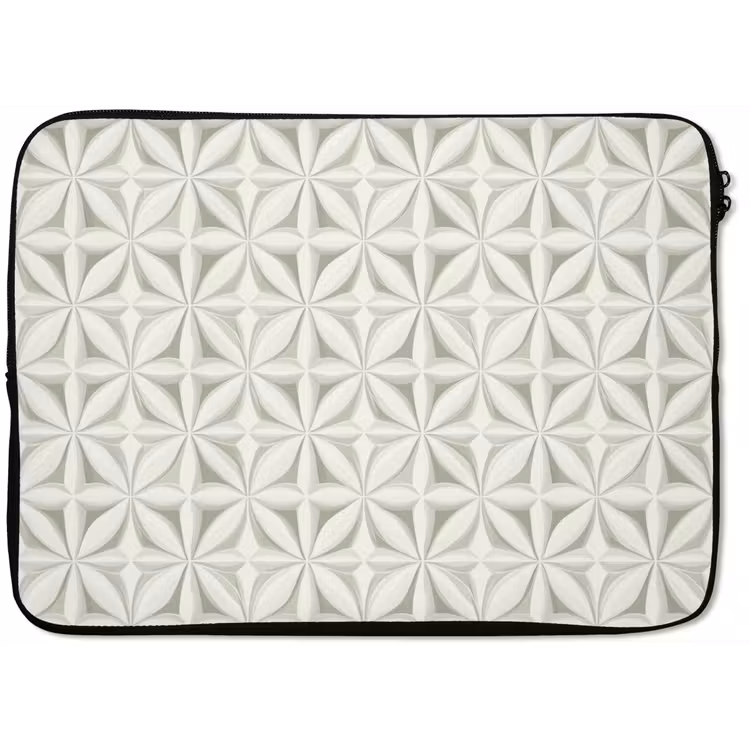 Laptophoes - Abstract - Structuur - Grijs - Wit — 1