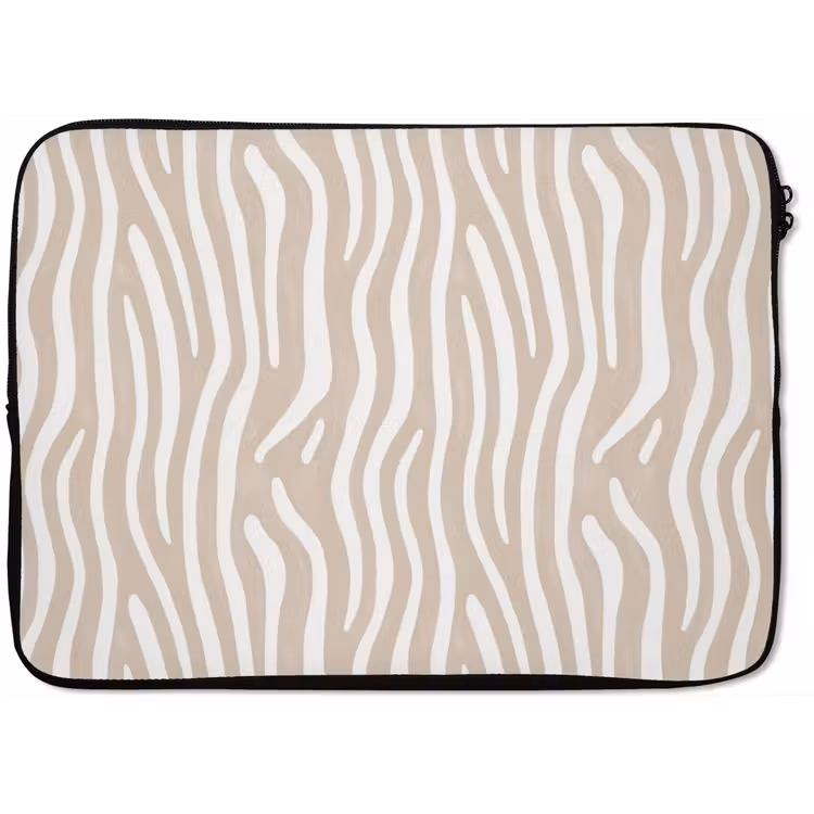 Laptophoes - Abstract - Zebra - Beige — 1