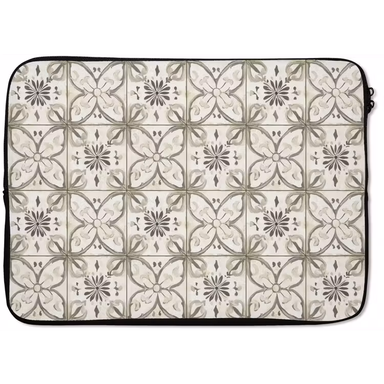Laptophoes - Antiek - Tegel - Beige — 1