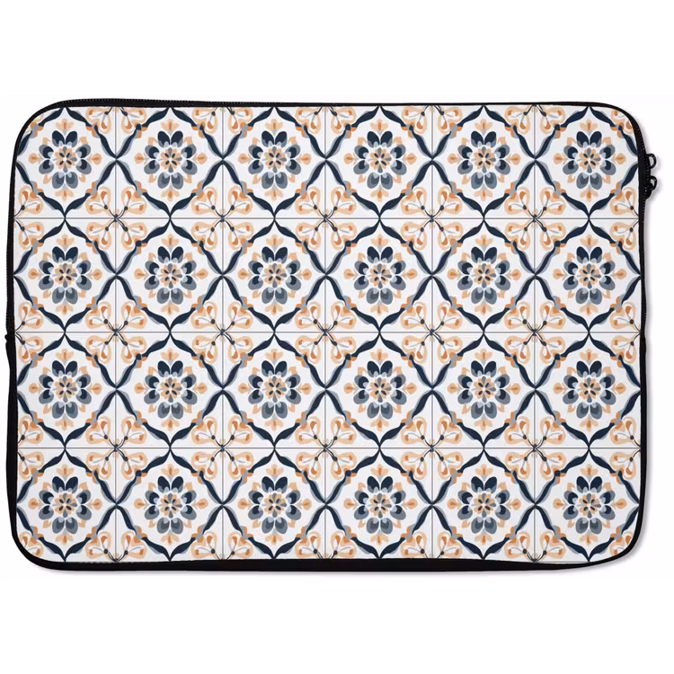 Laptophoes - Bladvorm - Patroon - Kleurrijk — 1