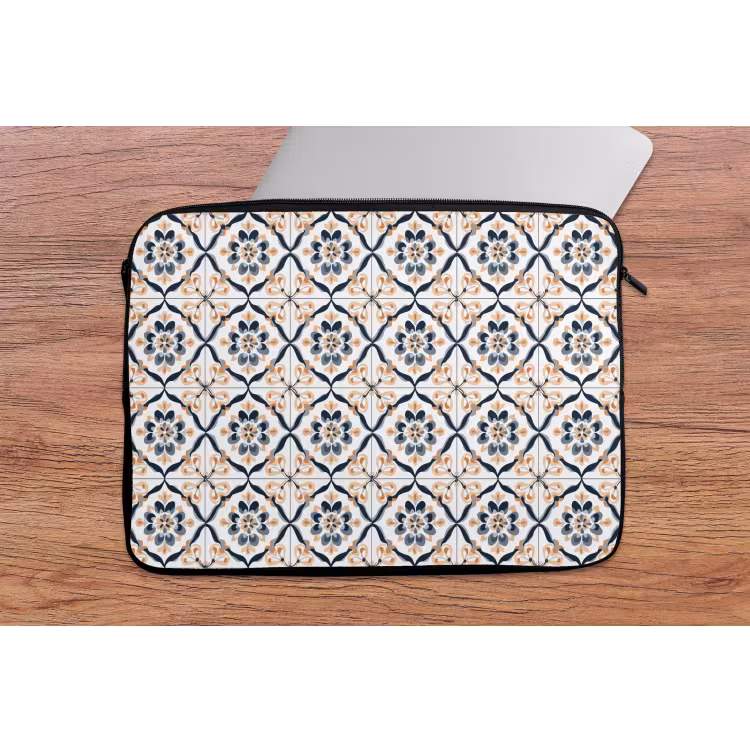 Laptophoes - Bladvorm - Patroon - Kleurrijk — 2