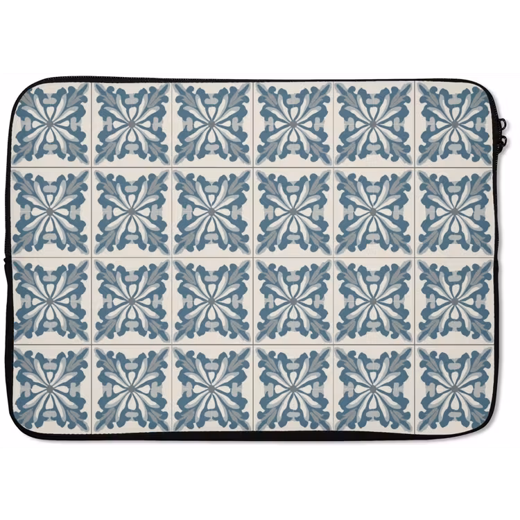 Laptophoes - Dessin - Tegel - Blauw — 1
