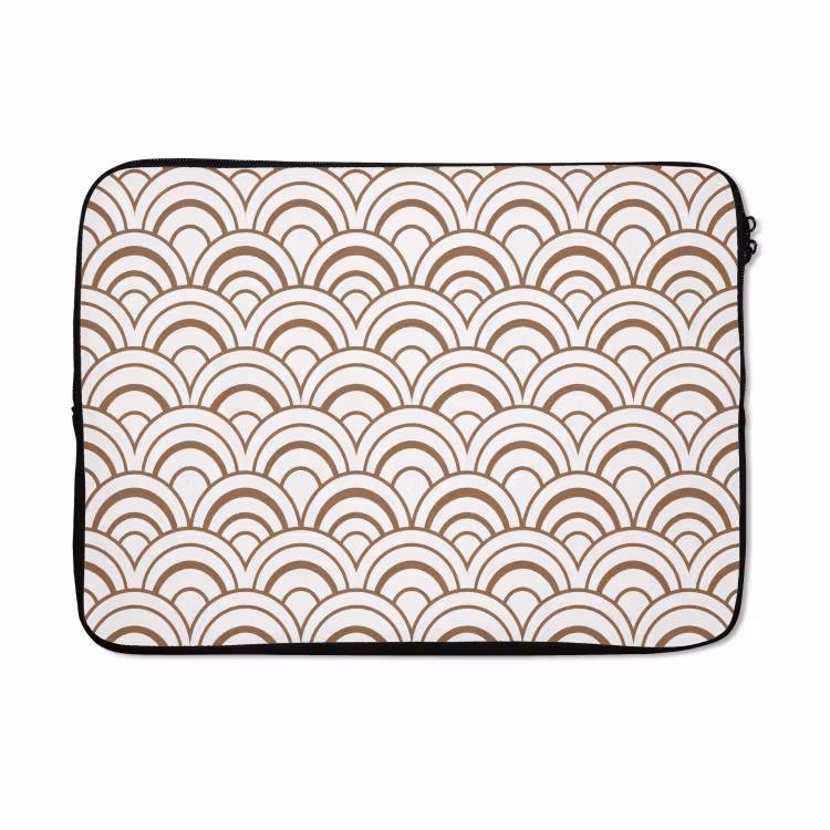 Laptophoes - Klassiek - Motief - Terracotta — 5