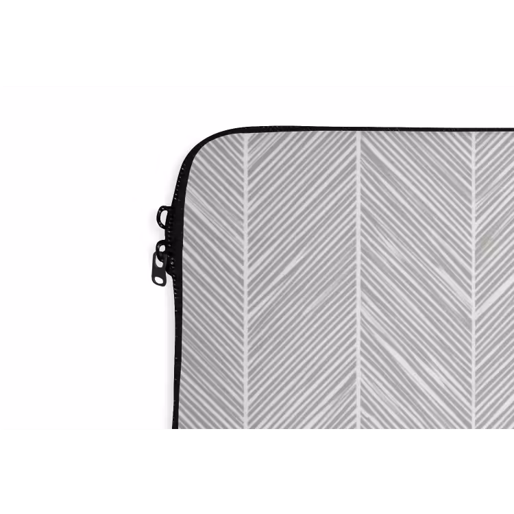 Laptophoes - Klassiek - Visgraat - Grijs — 6
