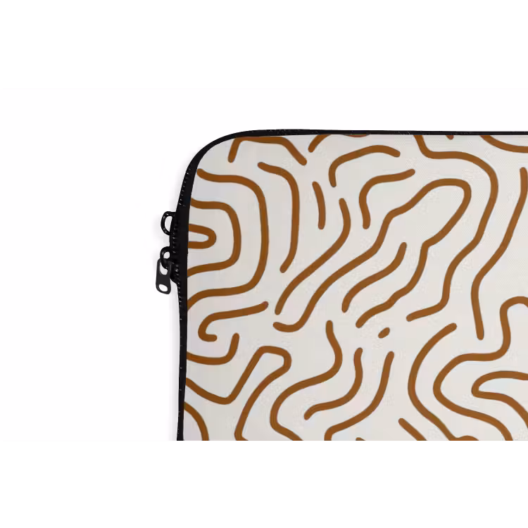 Laptophoes - Minimalistisch - Patroon - Terracotta — 6