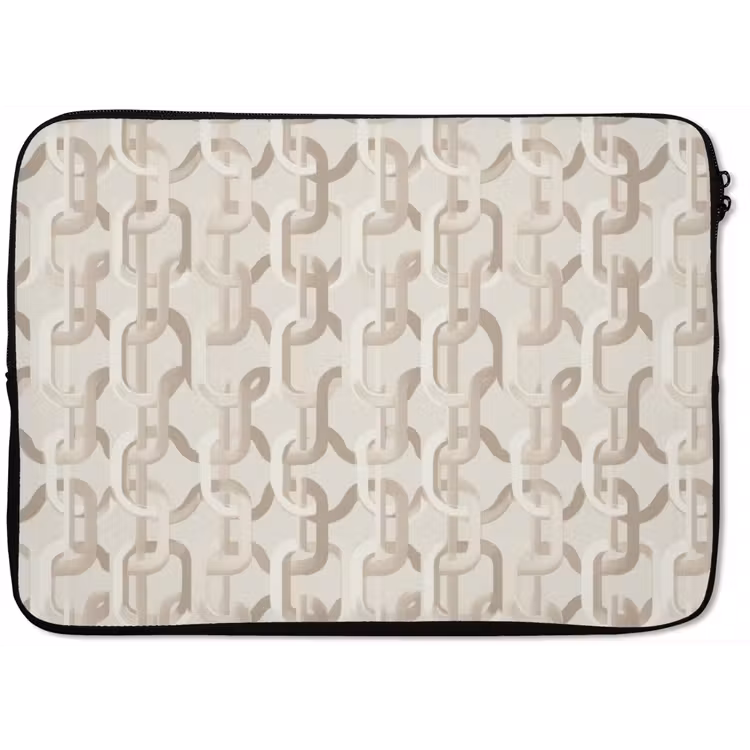 Laptophoes - Motief - Abstract - Beige — 1