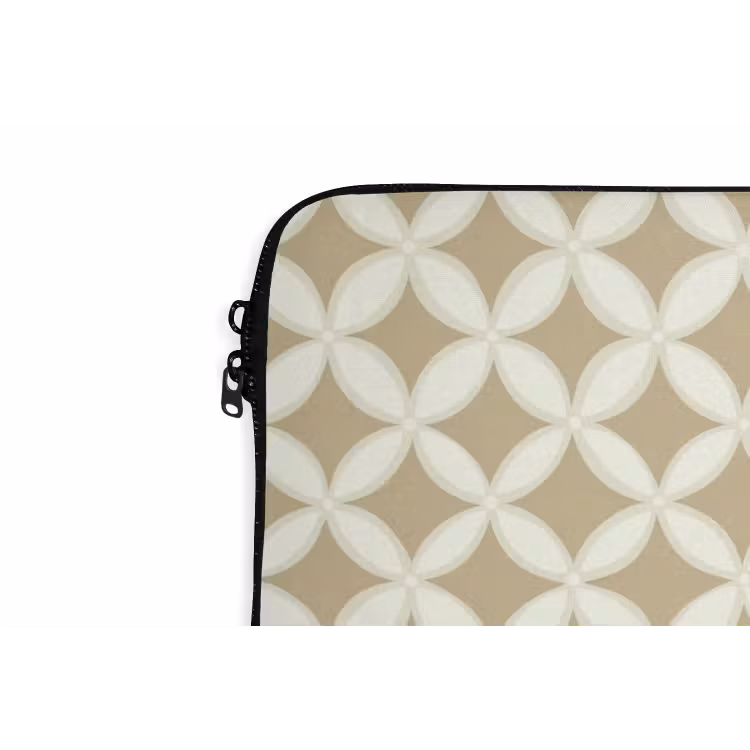 Laptophoes - Symmetrisch - Motief - Beige — 6