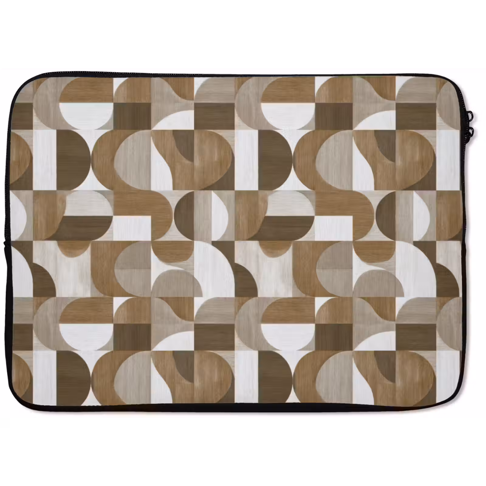 Laptophoes - Abstract - Retro - Bruin — 1