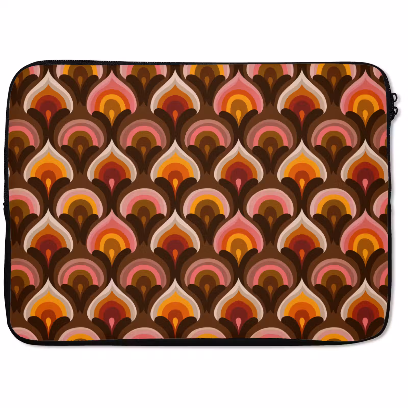 Laptophoes - Patroon - Retro - Kleurrijk — 1