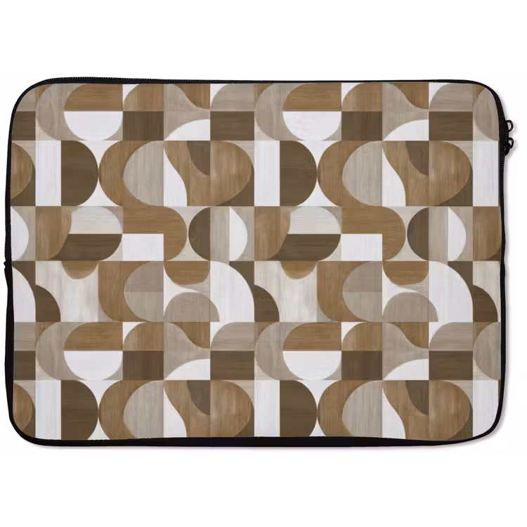 Laptophoes - Abstract - Retro - Bruin — 1