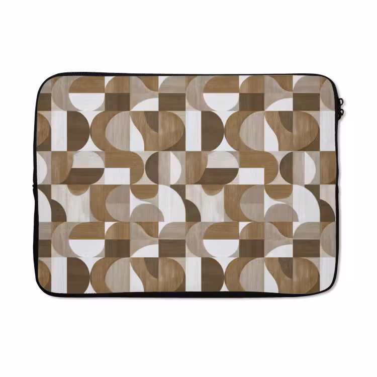 Laptophoes - Abstract - Retro - Bruin — 5
