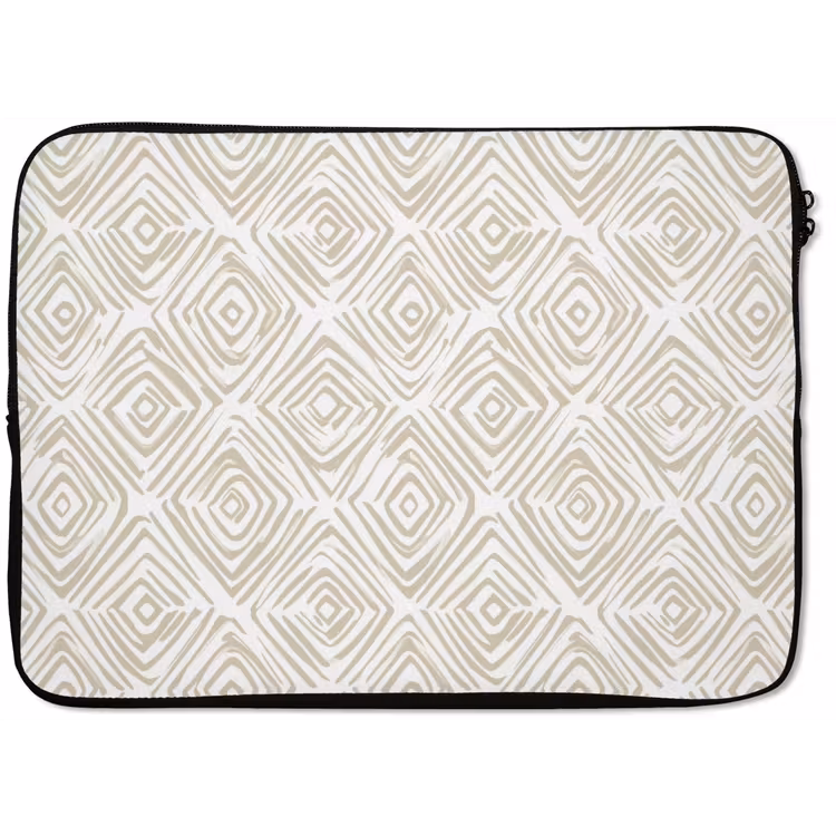 Laptophoes - Abstract - Ruit - Beige — 1