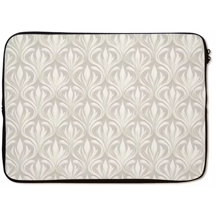 Laptophoes - Barok - Patroon - Beige — 1