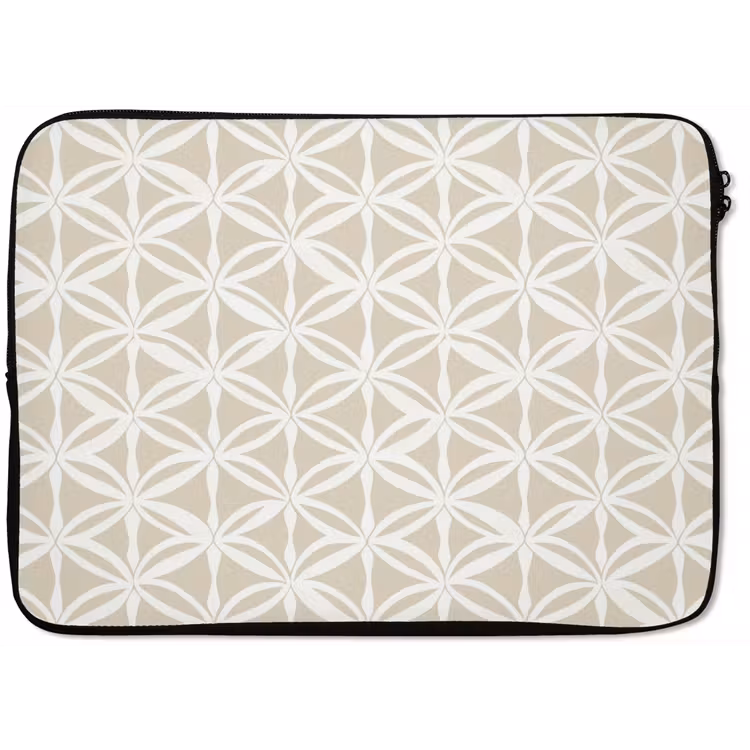 Laptophoes - Motief - Modern - Beige — 1