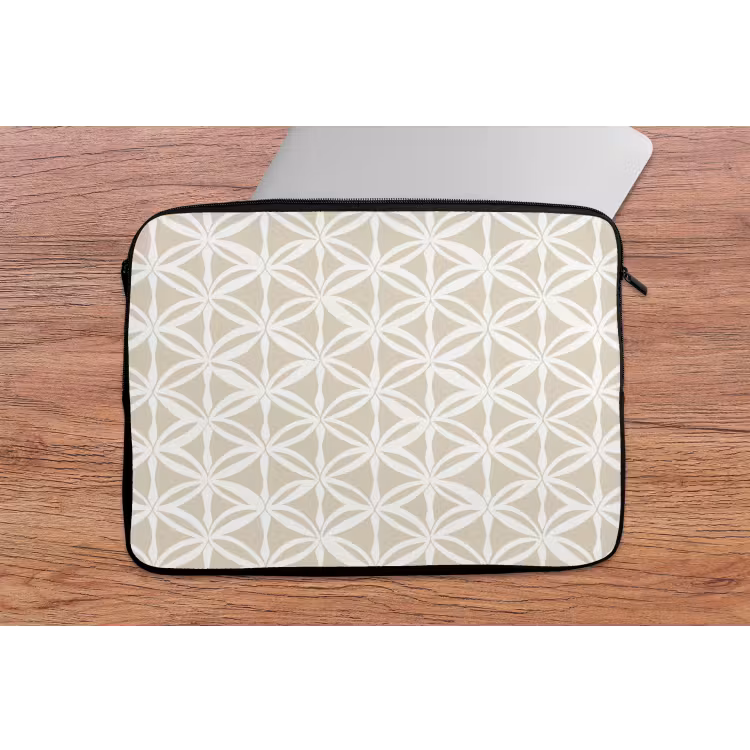 Laptophoes - Motief - Modern - Beige — 2