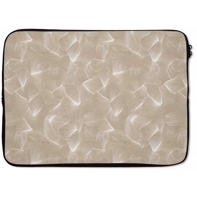 Laptophoes - Organisch - Textuur - Beige — 1