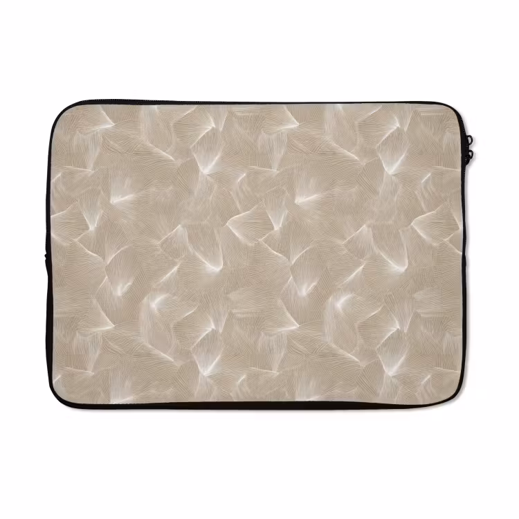 Laptophoes - Organisch - Textuur - Beige — 5