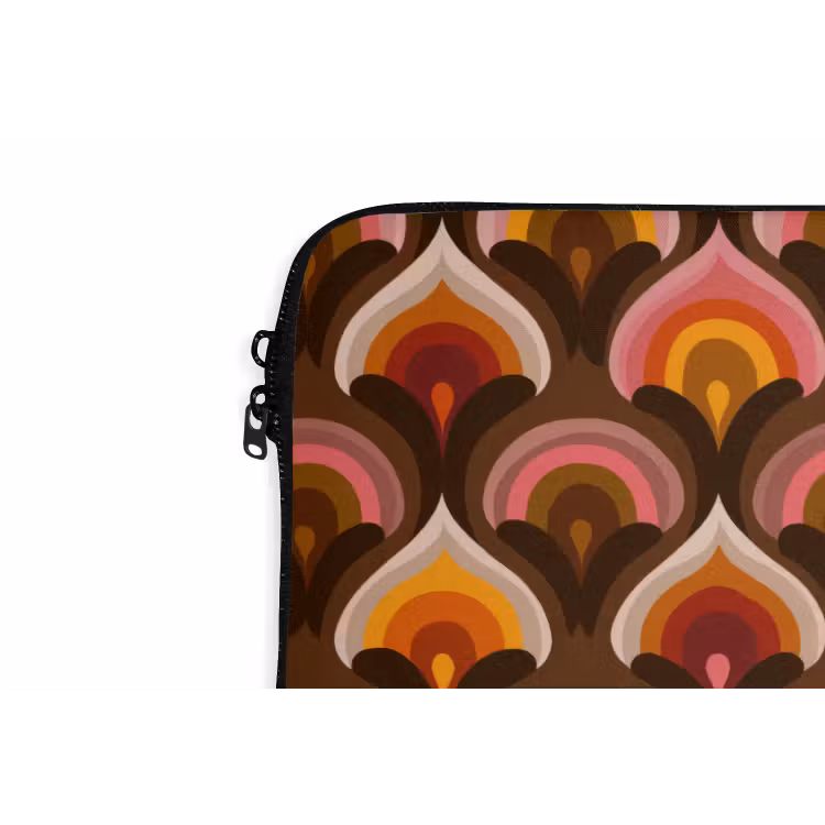 Laptophoes - Patroon - Retro - Kleurrijk — 6