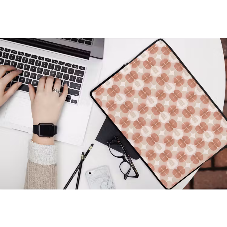 Laptophoes - Retro - Klassiek - Roze — 3