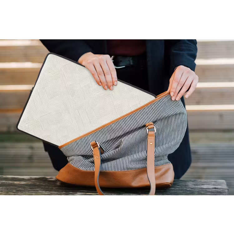 Laptophoes - Textuur - Abstract - Beige — 4