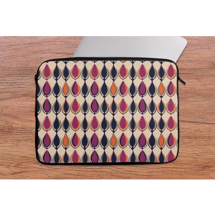 Laptophoes - Vintage - Retro - Kleurrijk — 2