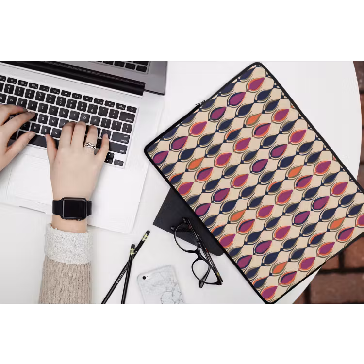 Laptophoes - Vintage - Retro - Kleurrijk — 3