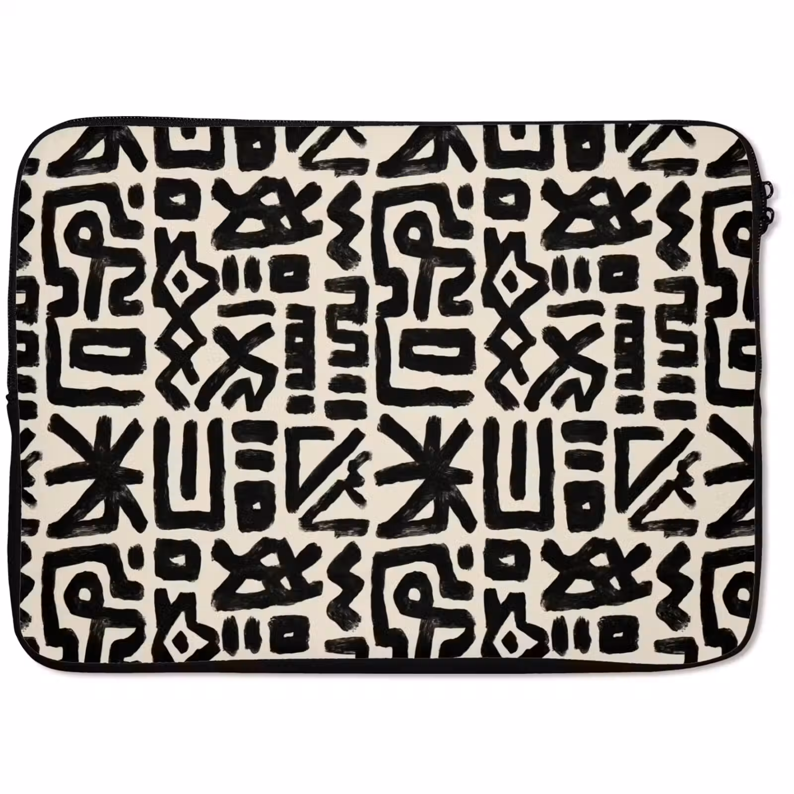Laptophoes - Geometrisch - Figuren - Zwart — 1