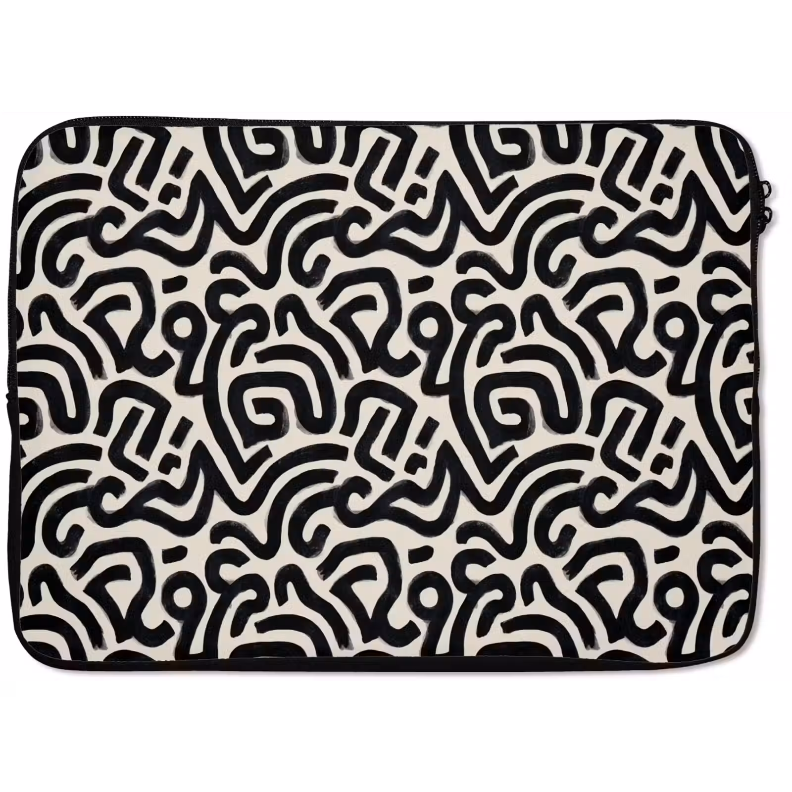 Laptophoes - Modern - Abstract - Zwart — 1