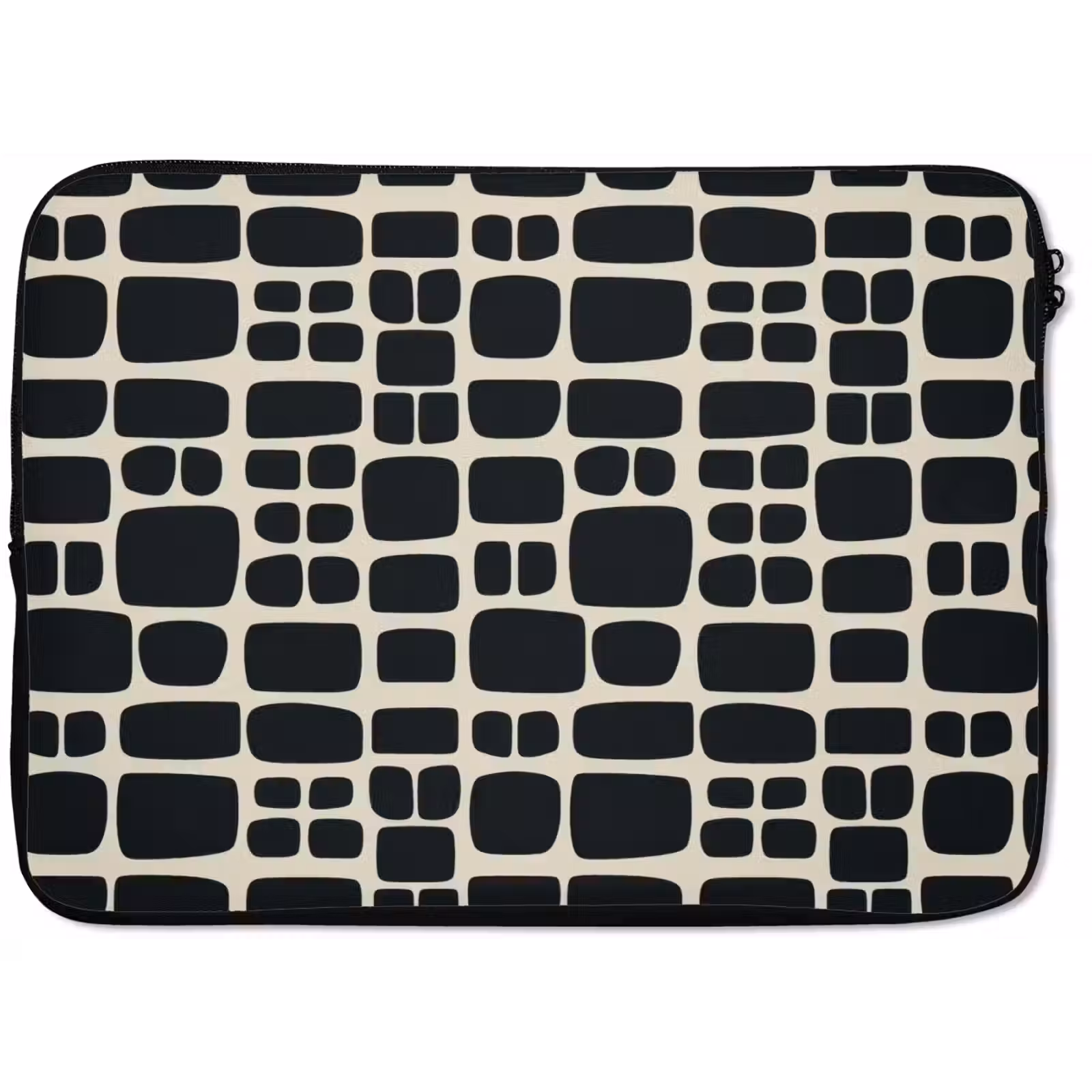 Laptophoes - Modern - Organisch - Zwart — 1