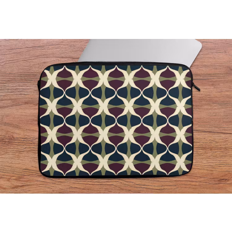 Laptophoes - Abstract - Retro - Kleurrijk — 2