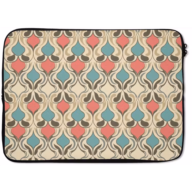 Laptophoes - Barok - Retro - Kleurrijk — 1