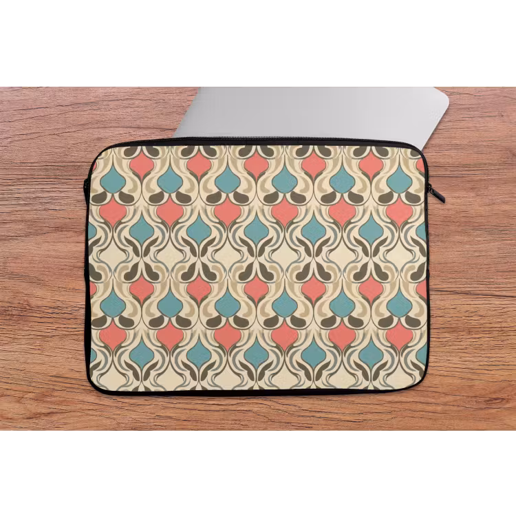 Laptophoes - Barok - Retro - Kleurrijk — 2