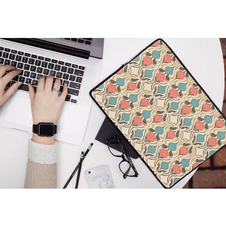 Laptophoes - Barok - Retro - Kleurrijk — 3