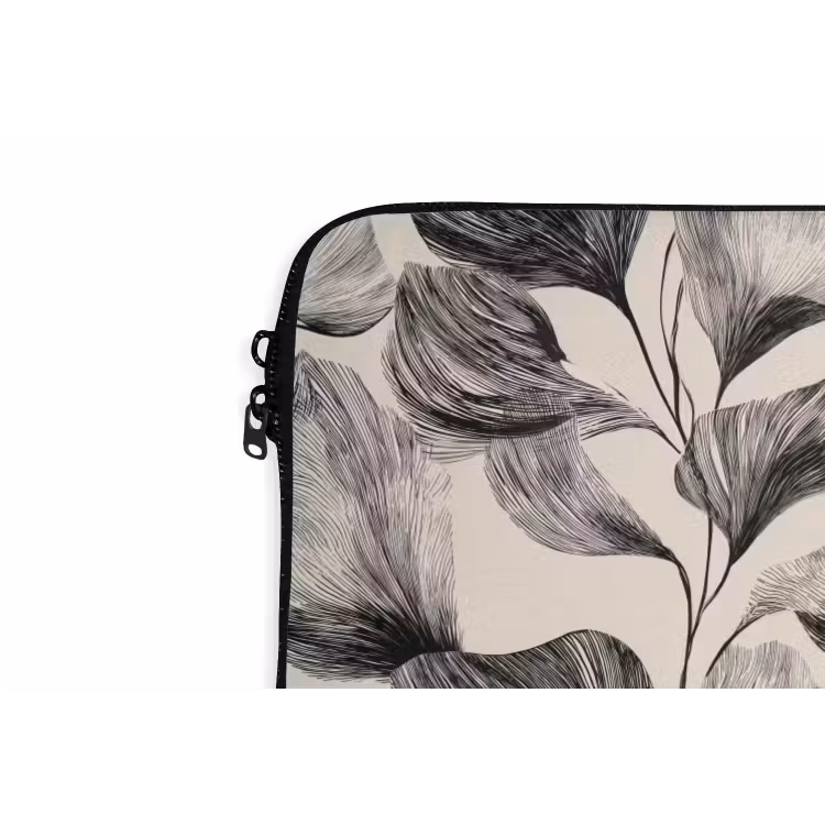 Laptophoes - Botanisch - Bladeren - Zwart — 6