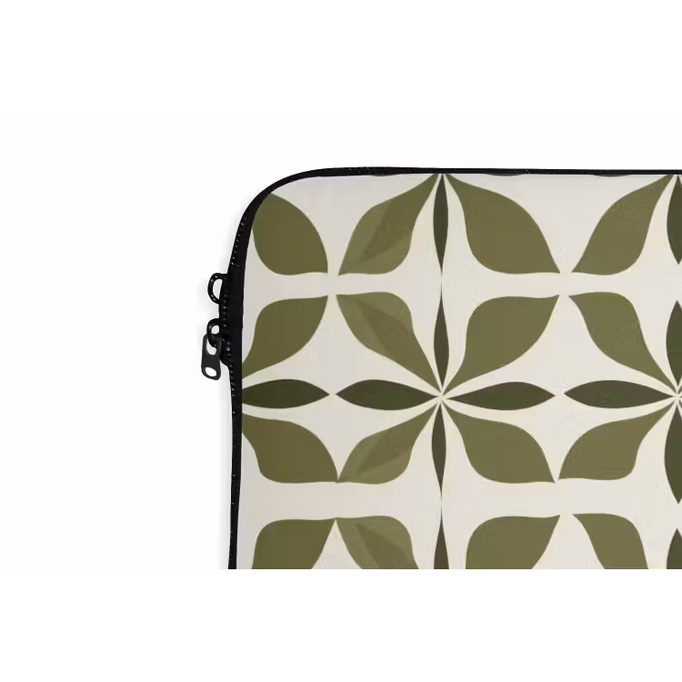 Laptophoes - Botanisch - Retro - Groen — 6