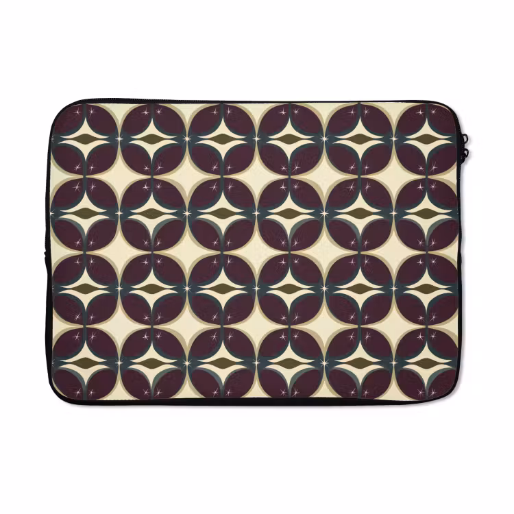 Laptophoes - Cirkel - Retro - Kleurrijk — 5