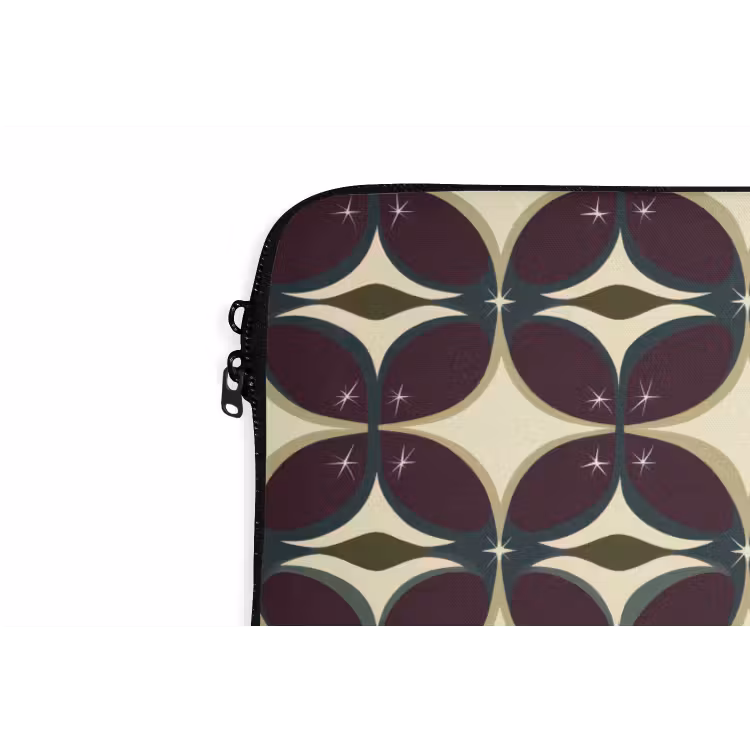 Laptophoes - Cirkel - Retro - Kleurrijk — 6