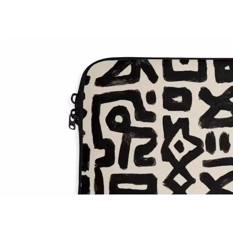 Laptophoes - Geometrisch - Figuren - Zwart — 6