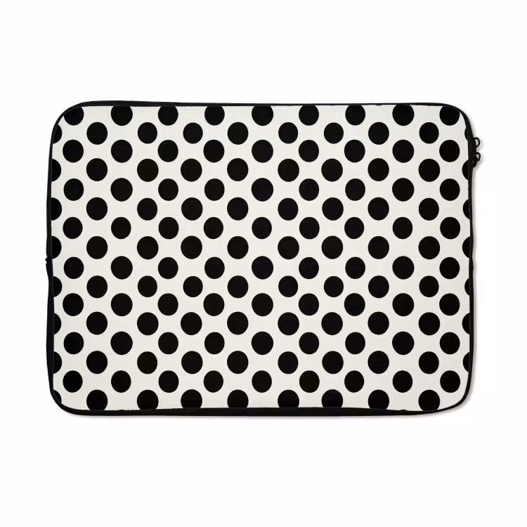 Laptophoes - Klassiek - Stippen - Zwart — 5