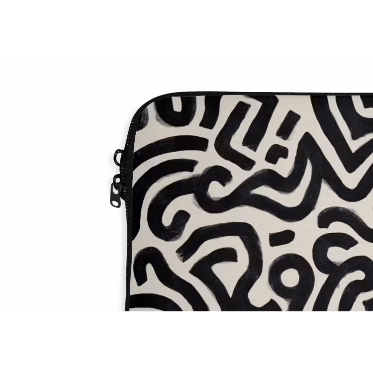 Laptophoes - Modern - Abstract - Zwart — 6