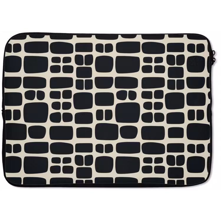 Laptophoes - Modern - Organisch - Zwart — 1