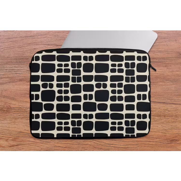 Laptophoes - Modern - Organisch - Zwart — 2