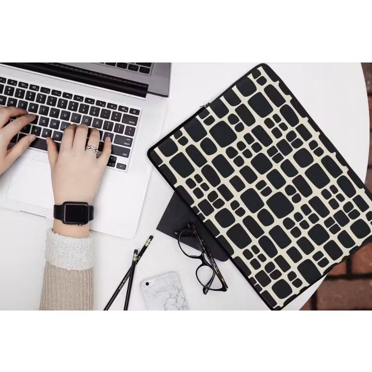 Laptophoes - Modern - Organisch - Zwart — 3