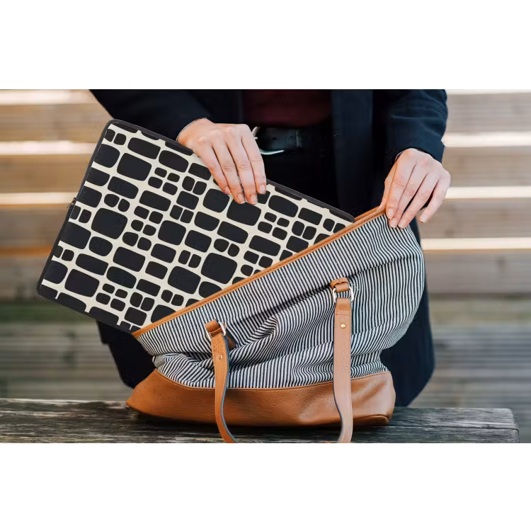 Laptophoes - Modern - Organisch - Zwart — 4