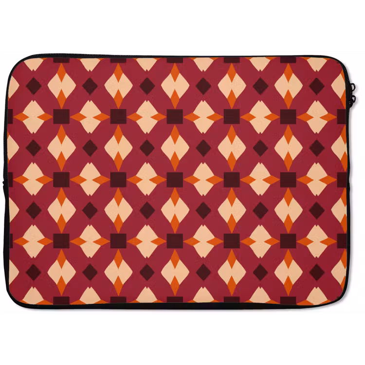 Laptophoes - Retro - Patroon - Kleurrijk — 1