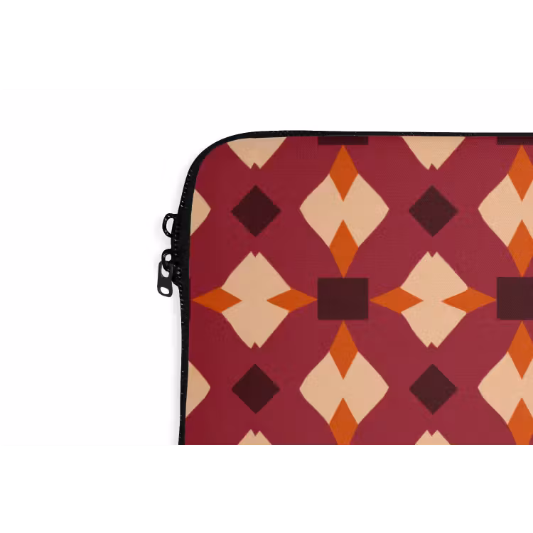 Laptophoes - Retro - Patroon - Kleurrijk — 6