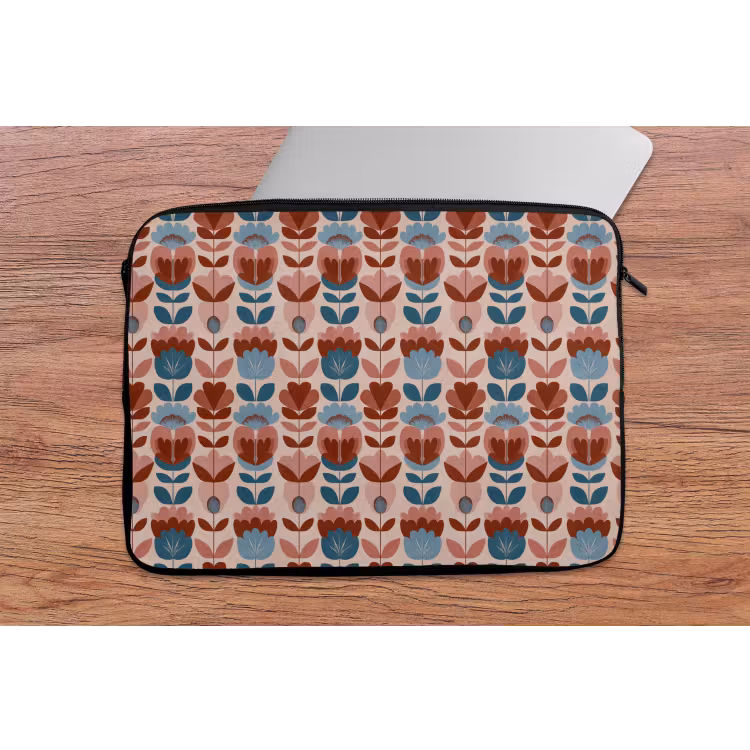 Laptophoes - Vintage - Motief - Kleurrijk — 2