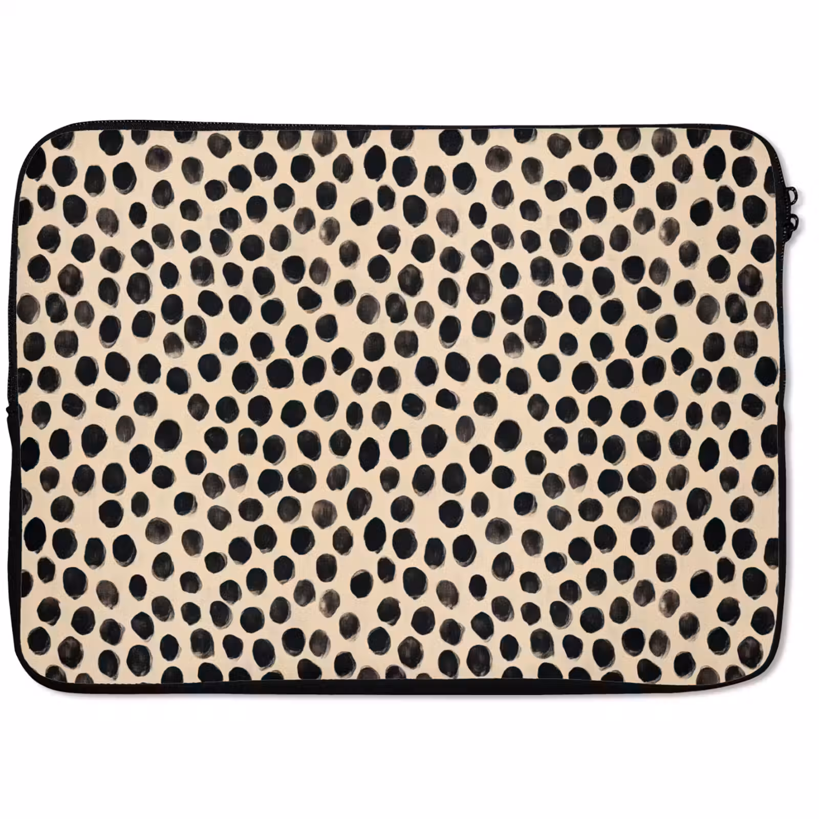 Laptophoes - Stippen - Patroon - Zwart — 1