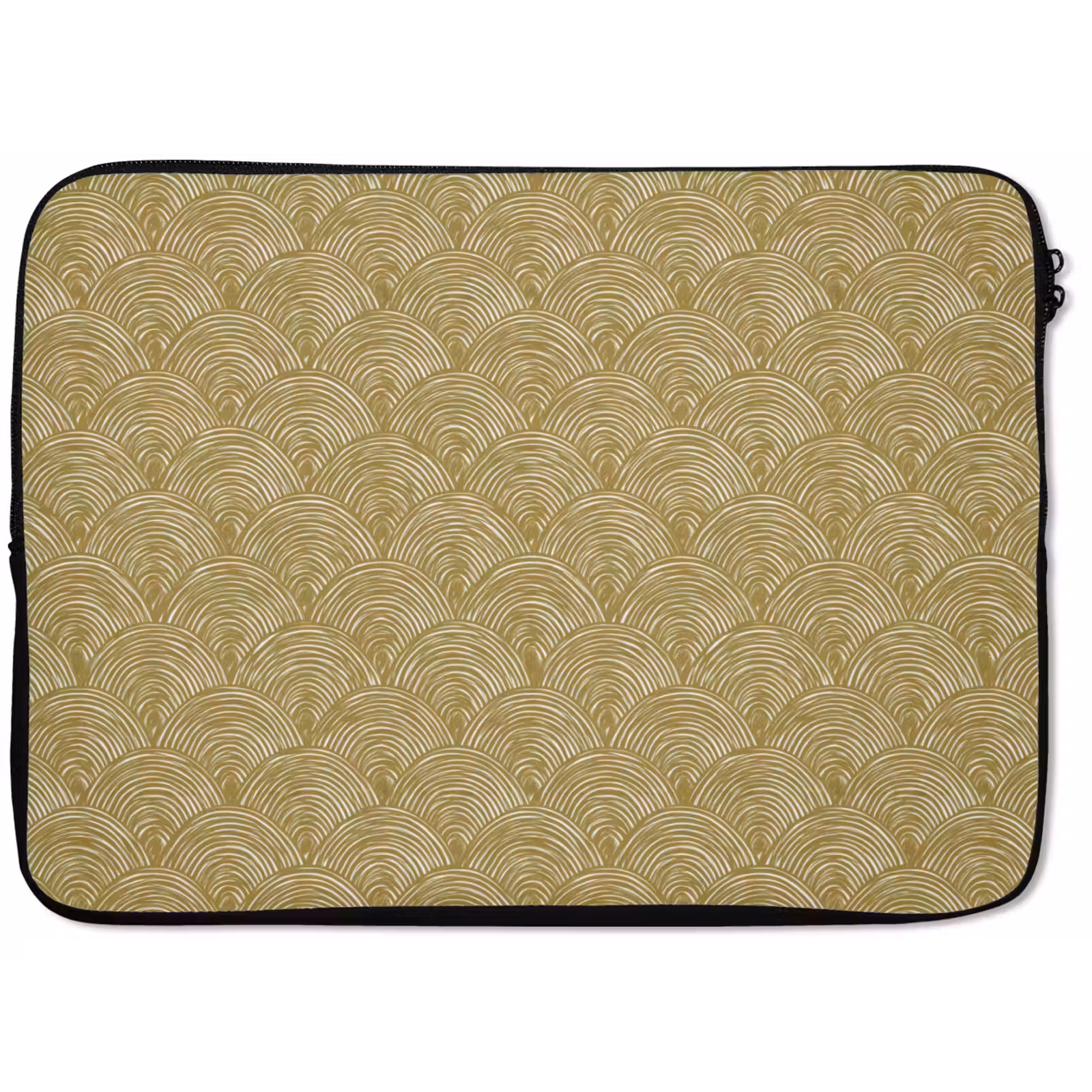 Laptophoes - Waaier - Geometrisch - Groen — 1