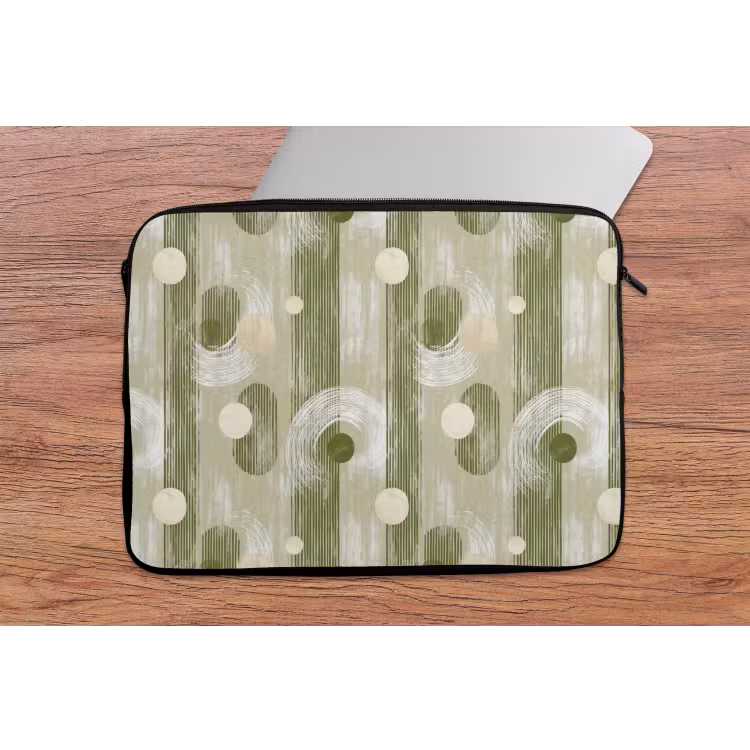Laptophoes - Artistiek - Modern - Groen — 2